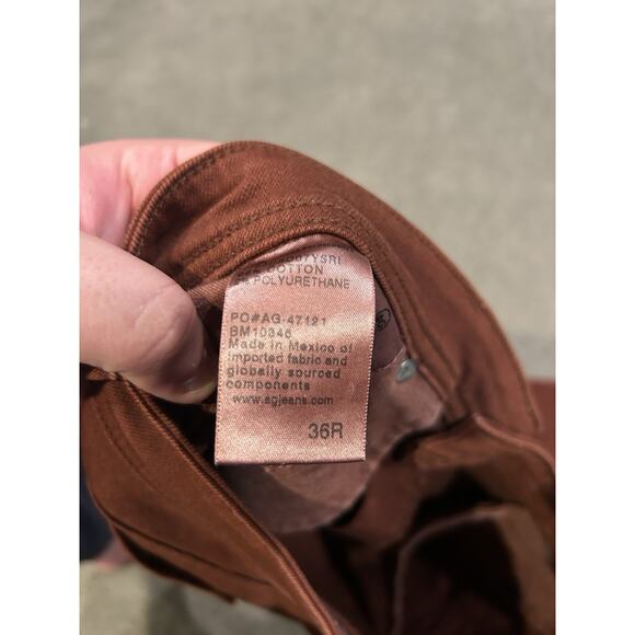 AG Adriano Goldschmied Pants Mens 36R Red The Tellis Modern Slim - Picture 5 of 5